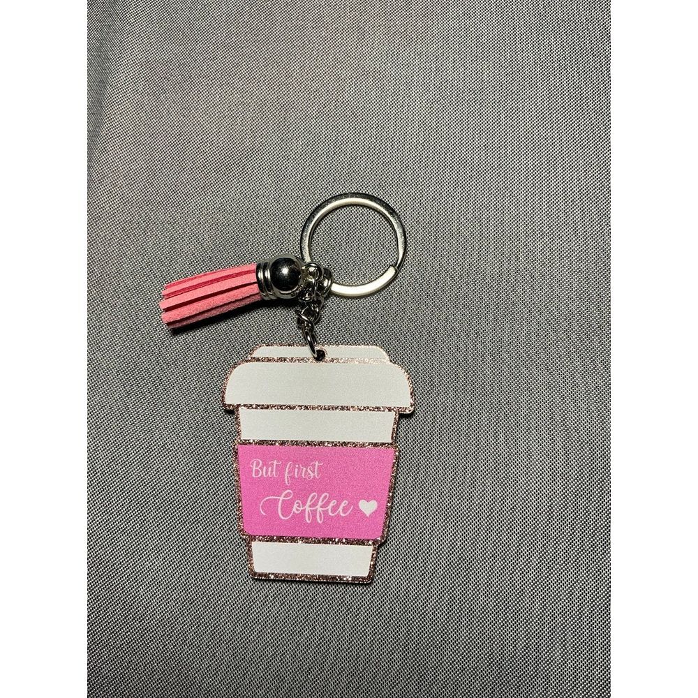Coffee First Keychain